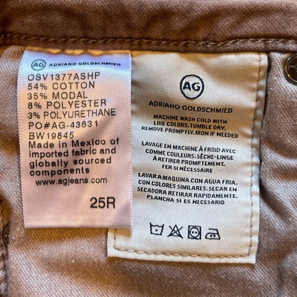 Anthropologie AG Adriano Goldschmied Velvet Skinny Jeans EUC - Picture 8 of 8